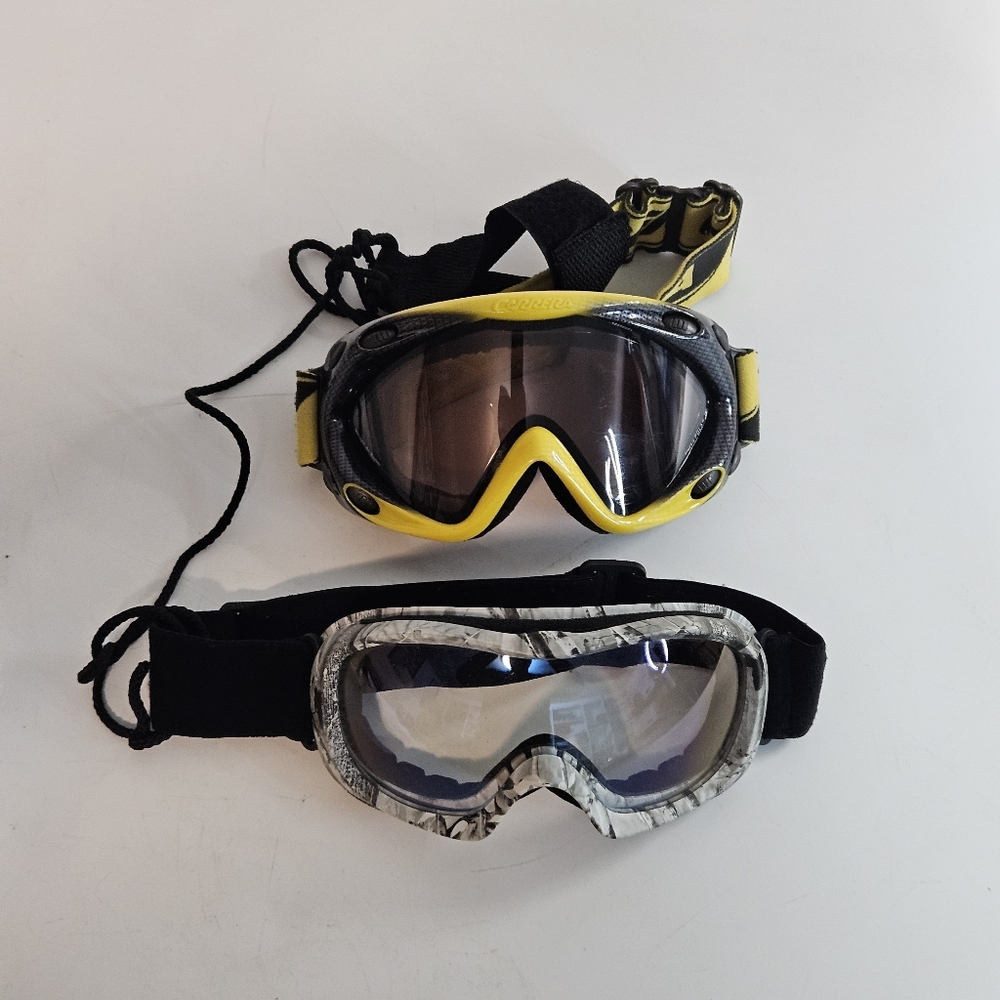 LOT 2 Motorcycle/Snowboarding Goggles: Carrera & Wind Riderers
